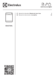 Manual Electrolux EEA27205L Máquina de lavar louça