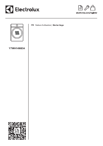 Mode d’emploi Electrolux Y7WH1496DA Sèche-linge