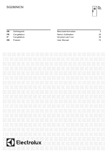 Manuale Electrolux SG280NICN Congelatore