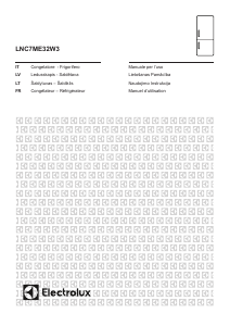 Rokasgrāmata Electrolux LNC7ME32W3 Ledusskapis ar saldētavu