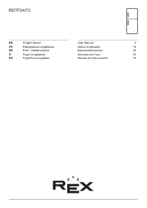 Manual de uso Electrolux RDTF24/7C Frigorífico combinado