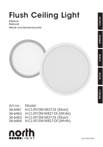 Bruksanvisning North Light 36-6463 Flush Lampe