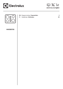 Brugsanvisning Electrolux HHOB870S Kogesektion