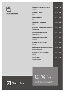 Manual de uso Electrolux EOF3H40BW Horno