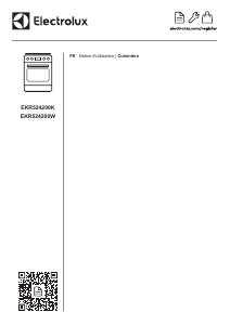 Mode d’emploi Electrolux EKR524200W Cuisinière