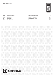 Manuale Electrolux WKU30SSP Cantinetta vino