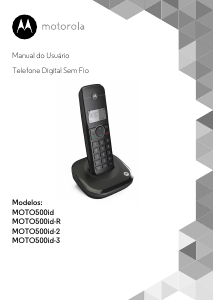Manual Motorola MOTO500id Telefone sem fio