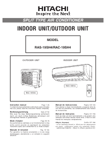 Manual Hitachi RAC-19SH4 Air Conditioner