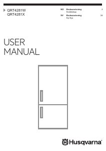Bruksanvisning Husqvarna QRT4281X Kjøle-fryseskap