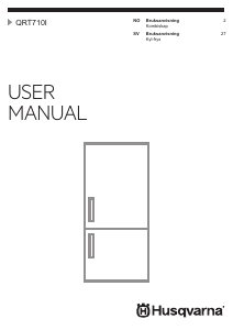Bruksanvisning Husqvarna QRT710I Kjøle-fryseskap