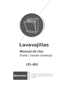 Manual de uso Infiniton LPL-402 Lavavajillas