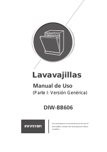 Manual de uso Infiniton DIW-BB606 Lavavajillas