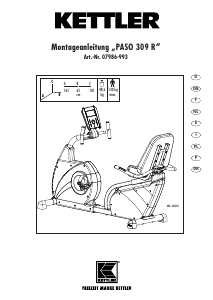Instrukcja Kettler Paso 309 R Rower treningowy