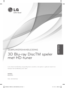 Handleiding LG BXC590 Blu-ray speler