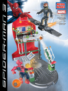 Mode d’emploi Mega Bloks set 2002 Spider-Man 3 Green Goblins secret lab