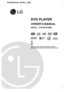 Manual LG DV9700 DVD Player