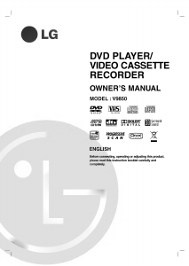Manual LG V9850 DVD-Video Combination