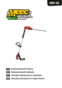 Instrukcja Meec Tools 000-512 Nożyce do żywopłotu