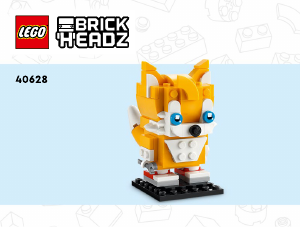 Manual de uso Lego set 40628 Brickheadz Miles Tails” Prower