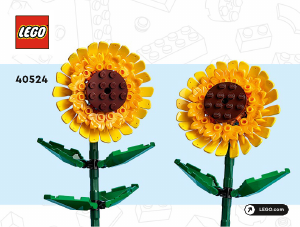 Manual de uso Lego set 40524 Creator Girasoles