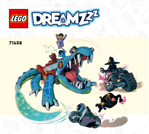 Handleiding Lego set 71458 DREAMZzz Krokodilauto
