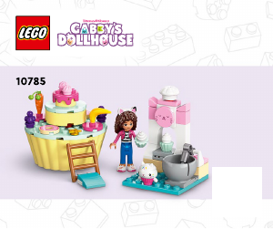 Vadovas Lego set 10785 Gabbys Dollhouse Maisto gaminimo su Keikiu pramogos