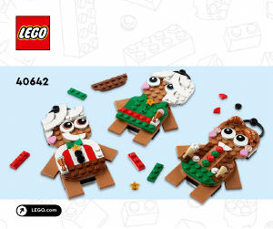 Használati útmutató Lego set 40642 Seasonal Mézeskalács díszek