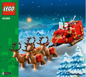 Bedienungsanleitung Lego set 40499 Seasonal Schlitten des Weihnachtsmanns