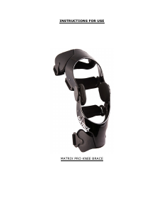 Manual Matrix Pro Knee Brace