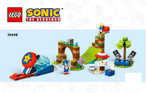Használati útmutató Lego set 76990 Sonic the Hedgehog Sonic sebesség gömb kihívás