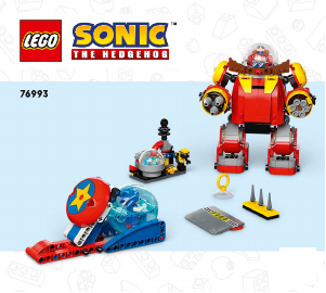 Vadovas Lego set 76993 Sonic the Hedgehog Sonic prieš dr. Eggman Mirties kiaušinį-robotą