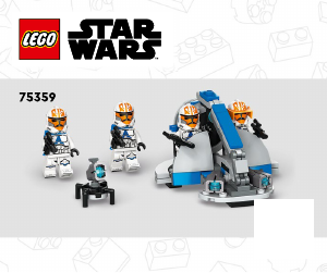 Vadovas Lego set 75359 Star Wars Asokos 332 kuopos klonų kario mūšio paketas