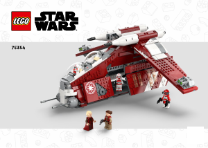 Bedienungsanleitung Lego set 75354 Star Wars Gunship der Coruscant-Wachen