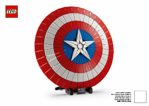 Manual Lego set 76262 Super Heroes Captain Americas shield