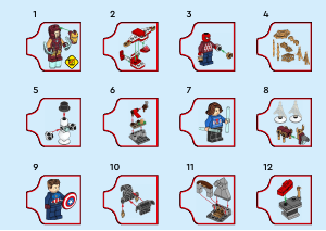 Kullanım kılavuzu Lego set 76267 Super Heroes Avengers Yılbaşı Takvimi