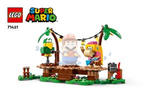 Vadovas Lego set 71421 Super Mario Kongės Diksės džiunglių pramogų papildomas rinkinys