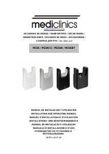 Manuale Mediclinics M23AB U-Flow Asciugamani automatico