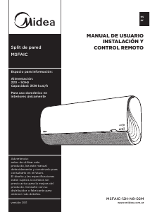 Manual de uso Midea MSFAIC-12H-N8-02M Aire acondicionado