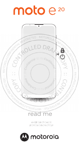 Handleiding Motorola Moto E20 Mobiele telefoon