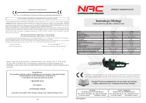 Instrukcja NAC YT4645 Piła łańcuchowa