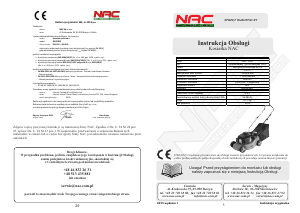 Instrukcja NAC XG410SS Kosiarka