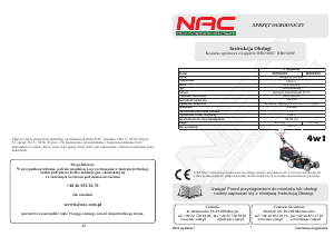 Instrukcja NAC WR65400C Kosiarka