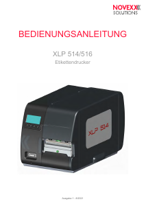 Bedienungsanleitung NOVEXX Solutions XLP 516 Etikettendrucker