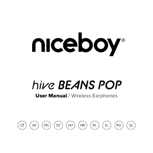 Bruksanvisning Niceboy HIVE Beans POP Hörlurar