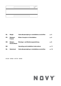 Handleiding Novy 876/8 Afzuigkap