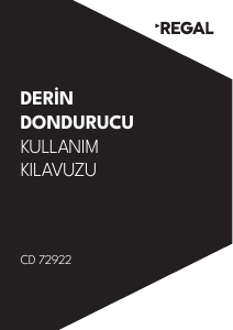 Kullanım kılavuzu Regal CD 72922 Dondurucu
