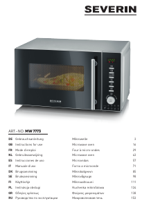 Manuale Severin MW 7773 Microonde