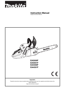 Manual Makita EA3500F Chainsaw