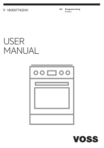 Brugsanvisning Voss VKK67742HV Komfur