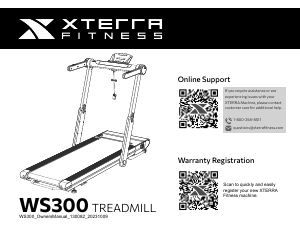 Handleiding XTERRA WS300 Loopband